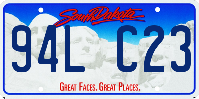 SD license plate 94LC23