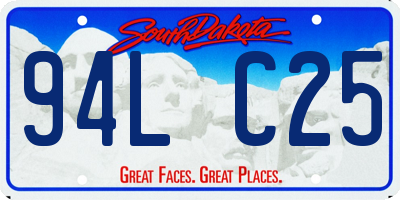 SD license plate 94LC25