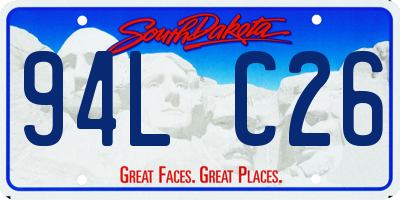 SD license plate 94LC26
