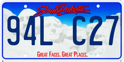 SD license plate 94LC27