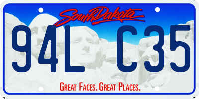 SD license plate 94LC35