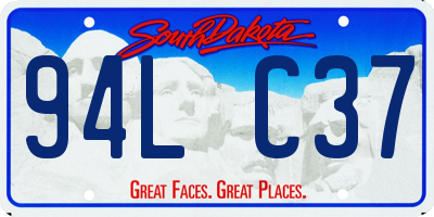 SD license plate 94LC37
