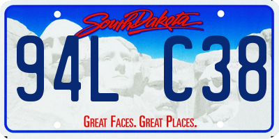 SD license plate 94LC38