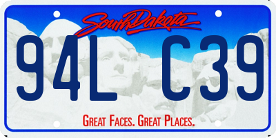 SD license plate 94LC39