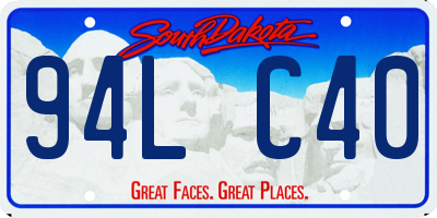 SD license plate 94LC40