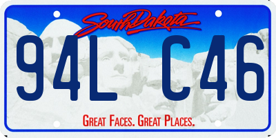 SD license plate 94LC46