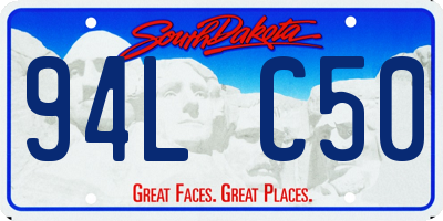 SD license plate 94LC50