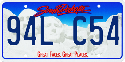 SD license plate 94LC54