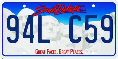 SD license plate 94LC59