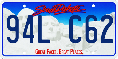 SD license plate 94LC62