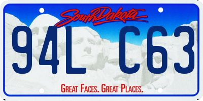 SD license plate 94LC63