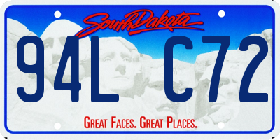 SD license plate 94LC72