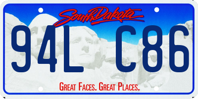 SD license plate 94LC86