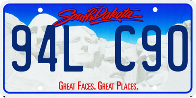 SD license plate 94LC90
