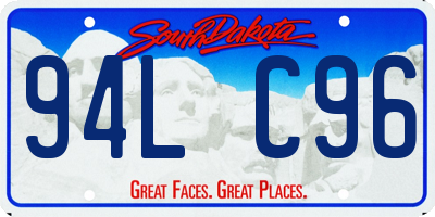 SD license plate 94LC96