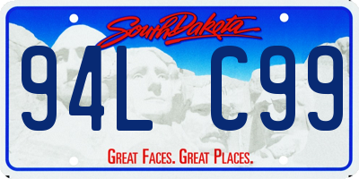SD license plate 94LC99