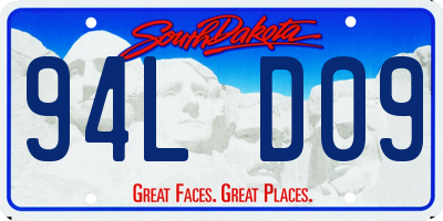 SD license plate 94LD09