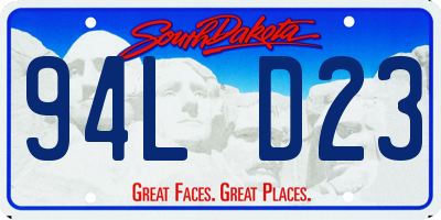 SD license plate 94LD23