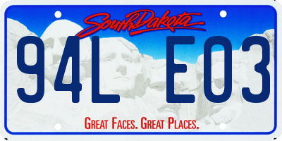 SD license plate 94LE03