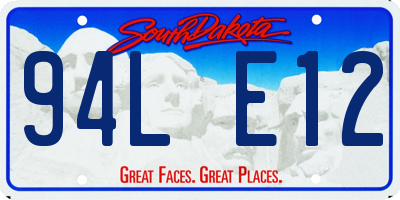 SD license plate 94LE12