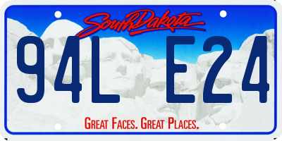 SD license plate 94LE24