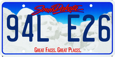 SD license plate 94LE26