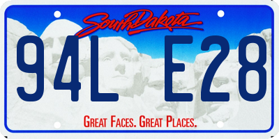 SD license plate 94LE28