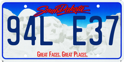 SD license plate 94LE37