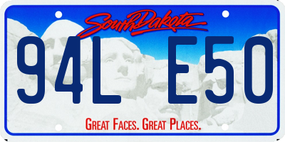 SD license plate 94LE50