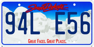 SD license plate 94LE56