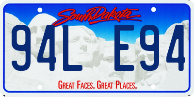SD license plate 94LE94