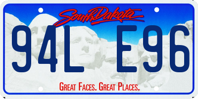 SD license plate 94LE96