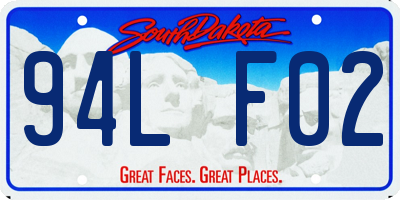 SD license plate 94LF02