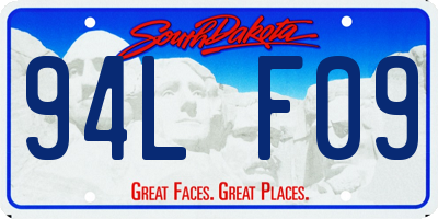 SD license plate 94LF09