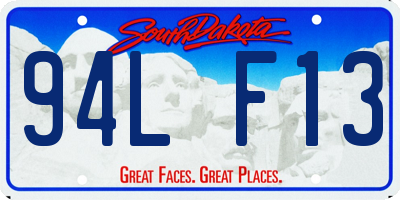 SD license plate 94LF13