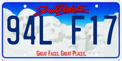 SD license plate 94LF17