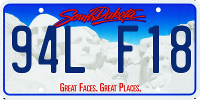 SD license plate 94LF18