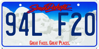 SD license plate 94LF20
