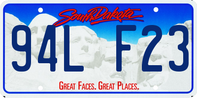 SD license plate 94LF23
