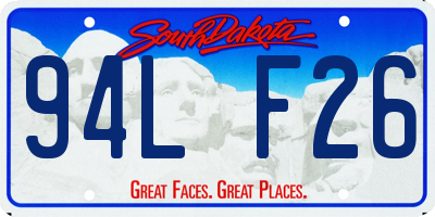 SD license plate 94LF26