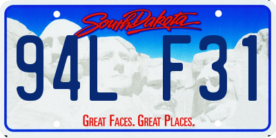 SD license plate 94LF31
