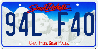 SD license plate 94LF40