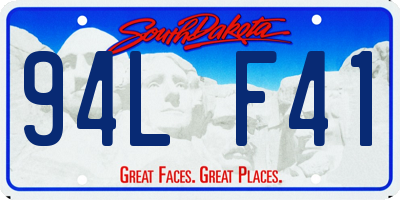 SD license plate 94LF41