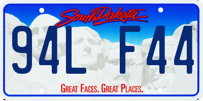 SD license plate 94LF44