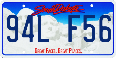 SD license plate 94LF56