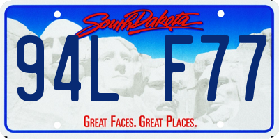 SD license plate 94LF77