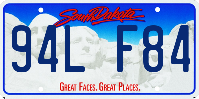 SD license plate 94LF84
