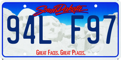 SD license plate 94LF97