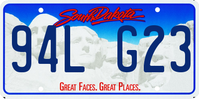 SD license plate 94LG23