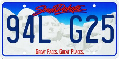 SD license plate 94LG25